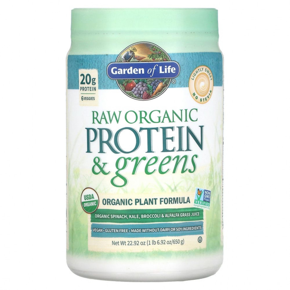   (Iherb) Garden of Life, RAW Protein & Greens,   ,  , 650  (22,92 )    -     , -, 