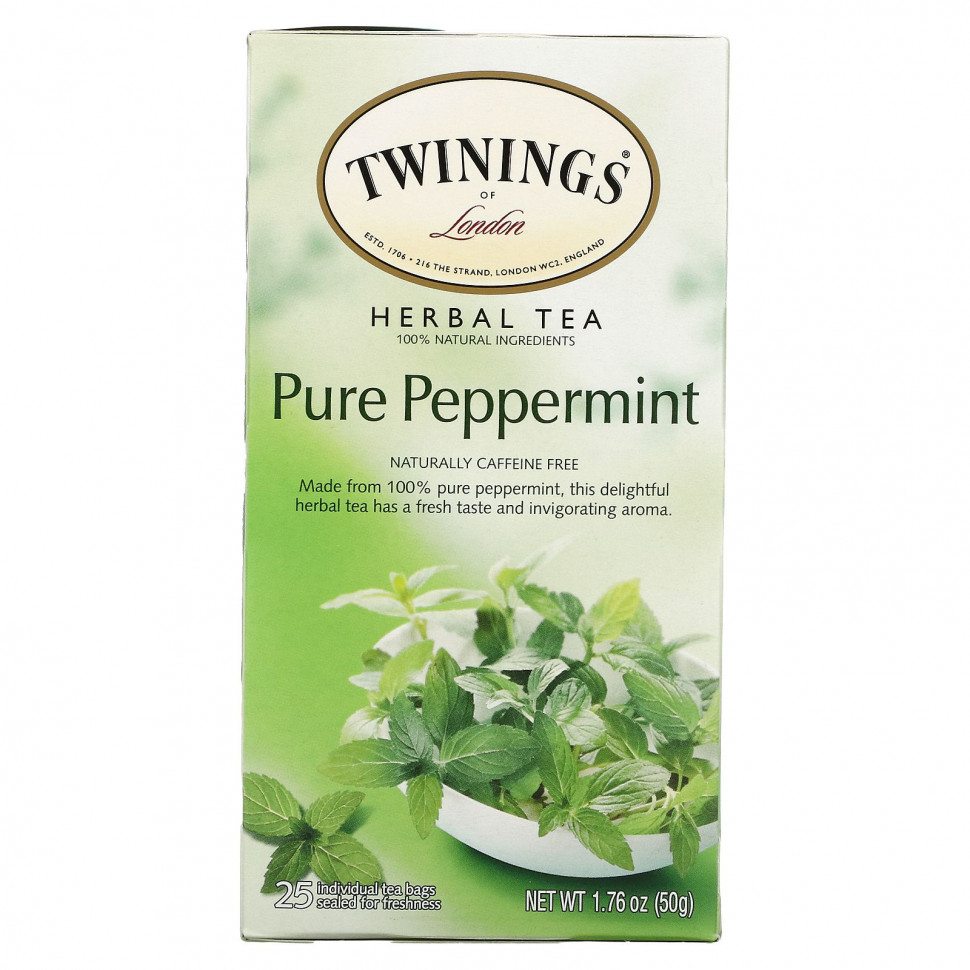 ���� ������ (Iherb) Twinings, �������� ���, ������ �������� ����, ��� �������, 25 ������ ���������, 50 � (1,76 �����), ������ �� 1340 ���