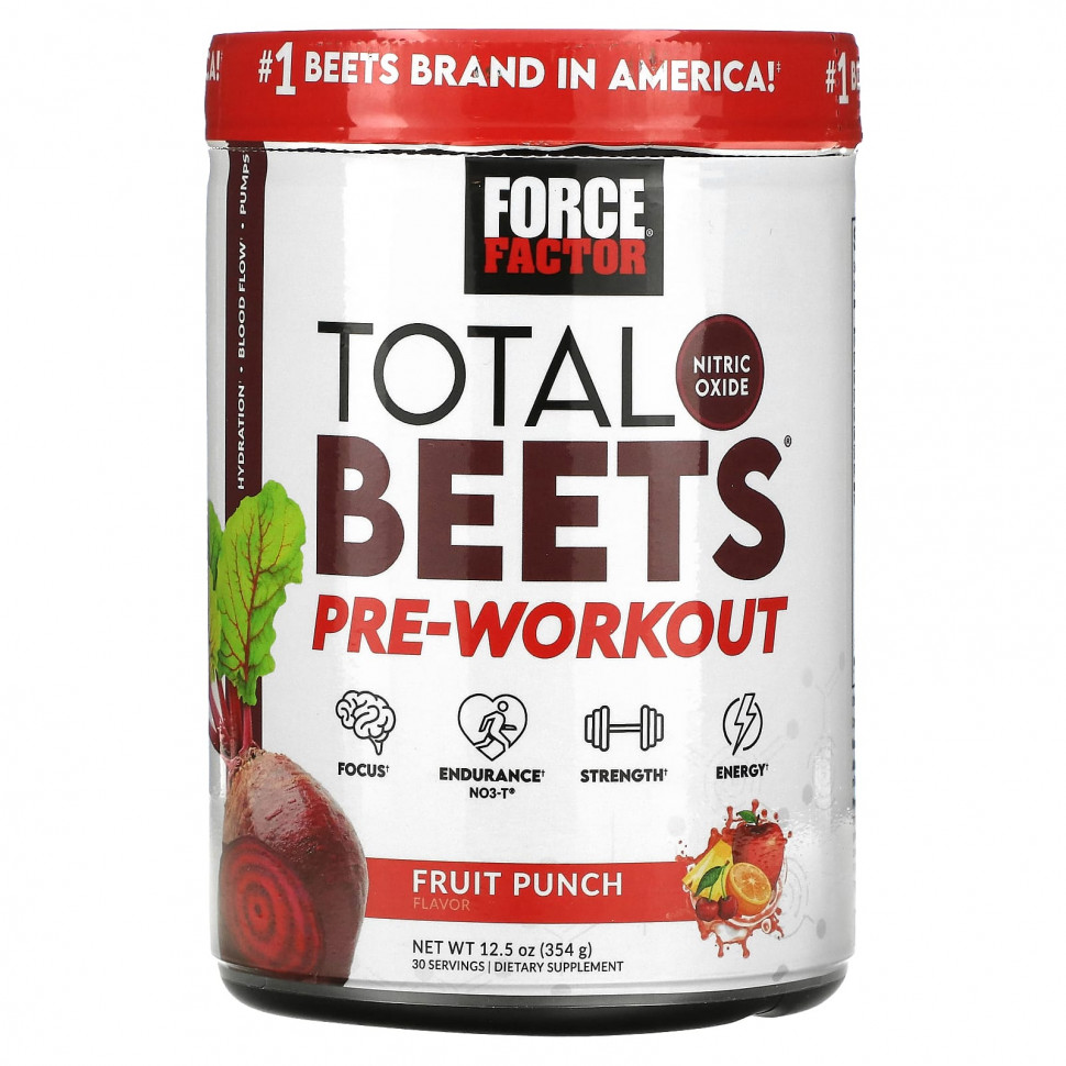 ���� ������ (Iherb) Force Factor, Total Beets, ����� �����������, ��������� ����, 354 � (12,5 �����), ������ �� 6480 ���