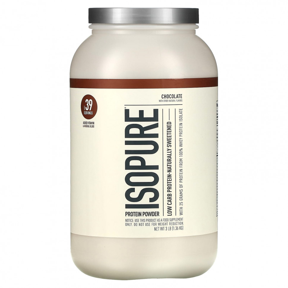 ���� ������ (Iherb) Isopure, ������ ������������� ����� �� ������ ������������ ��������, 3 ����� (1361 �), ������ �� 17790 ���