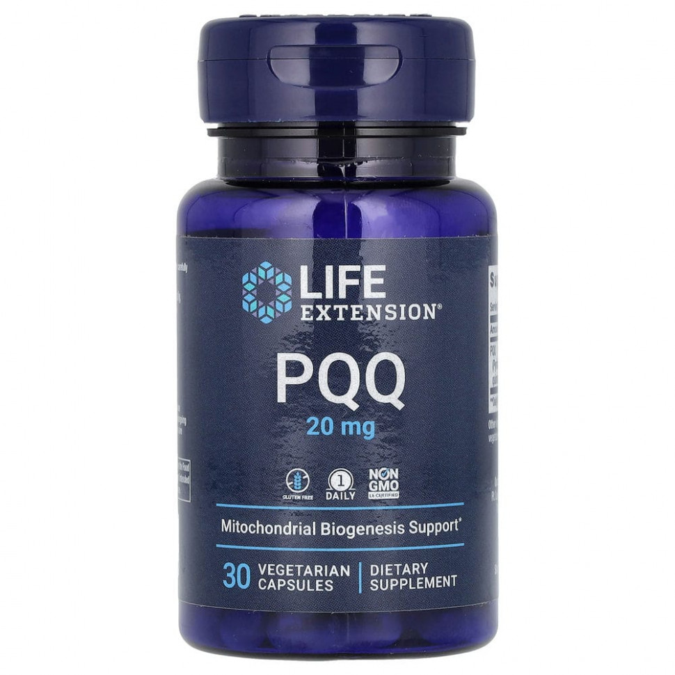 ���� ������ (Iherb) Life Extension, PQQ � ��������, �������������������, 20 ��, 30 �������������� ������, ������ �� 3580 ���