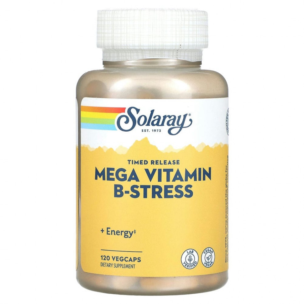   (Iherb) Solaray, Mega B-Stress, 120             -     , -, 
