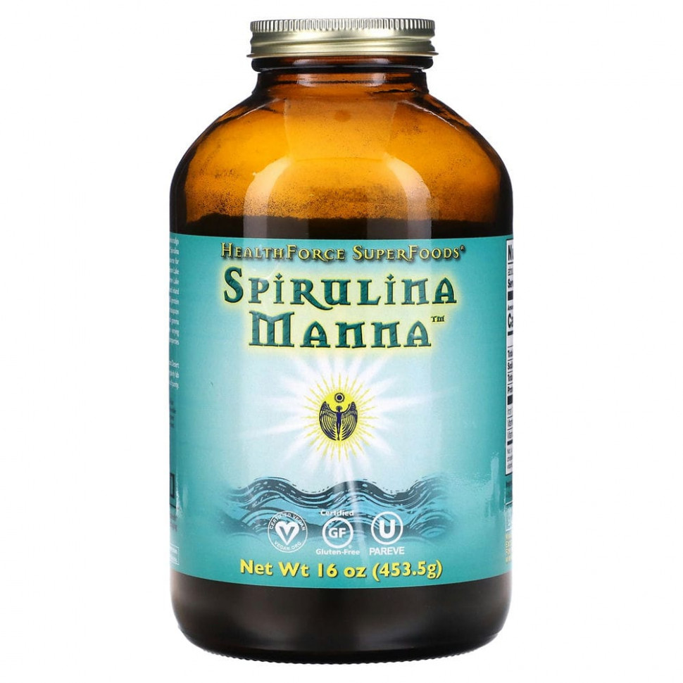 ���� ������ (Iherb) HealthForce Superfoods, Spirulina Manna, 453,5 � (16 �����), ������ �� 9190 ���