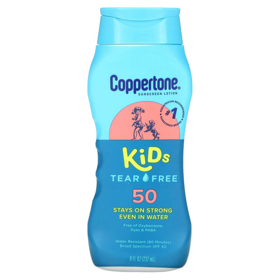 ���� ������ (Iherb) Coppertone, Kids, ��� ����, �������������� ������, SPF 50, 237 �� (8 ����. �����), ������ �� 2870 ���