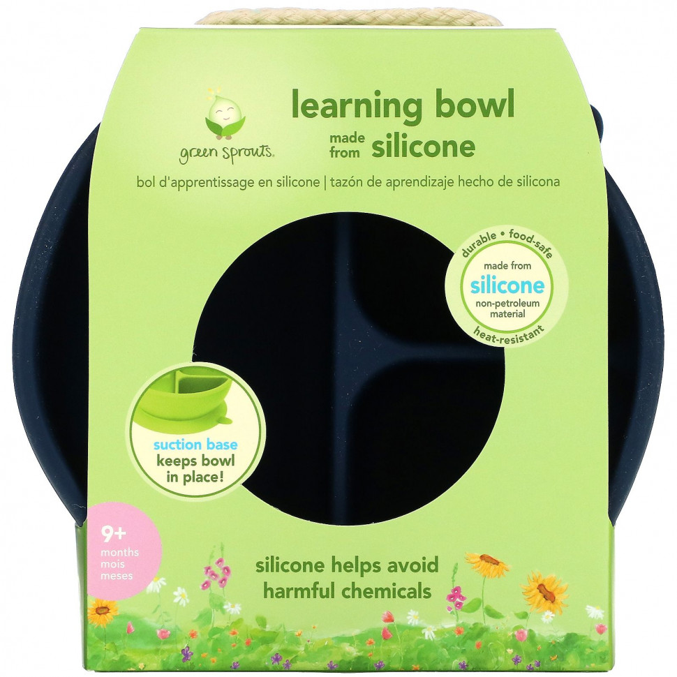   (Iherb) Green Sprouts, Learning Bowl, Navy    -     , -, 