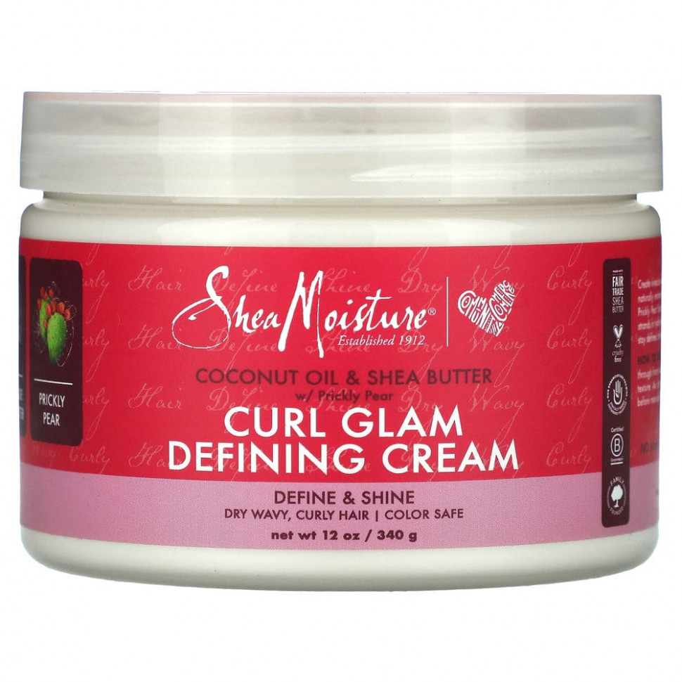   (Iherb) SheaMoisture, Curl Glam Defining Cream,      ,       , 340  (12 )    -     , -, 