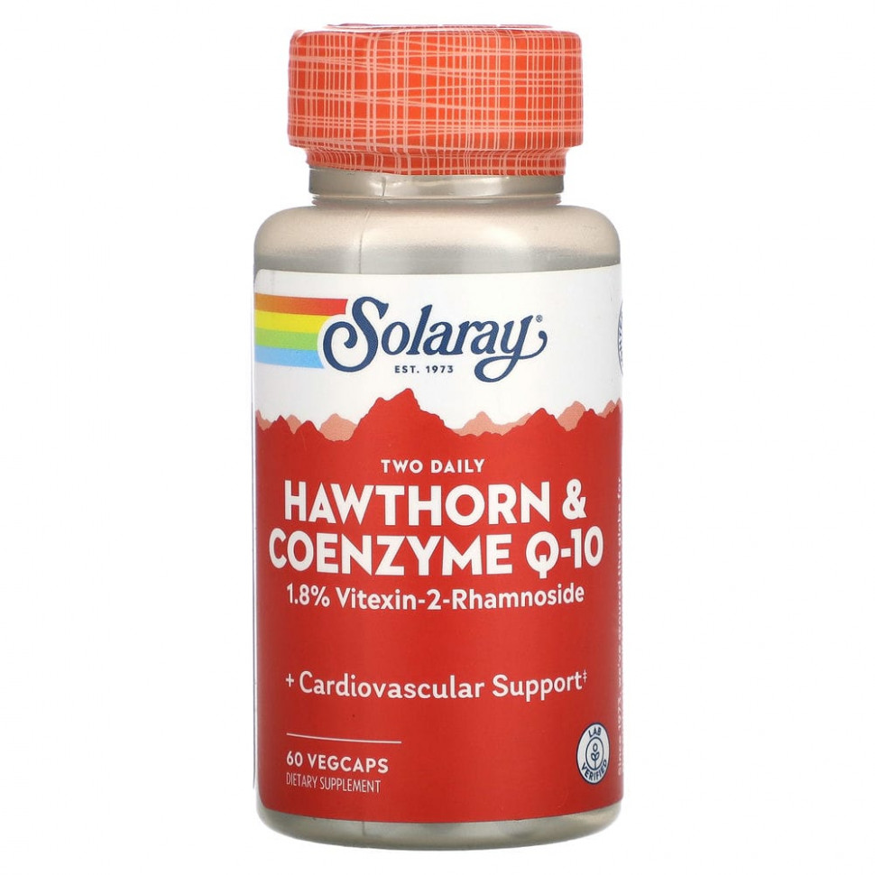 ���� ������ (Iherb) Solaray, 2 ������� � ���� � ����������� � ��������� Q-10, 60 ������������ ������, ������ �� 3370 ���