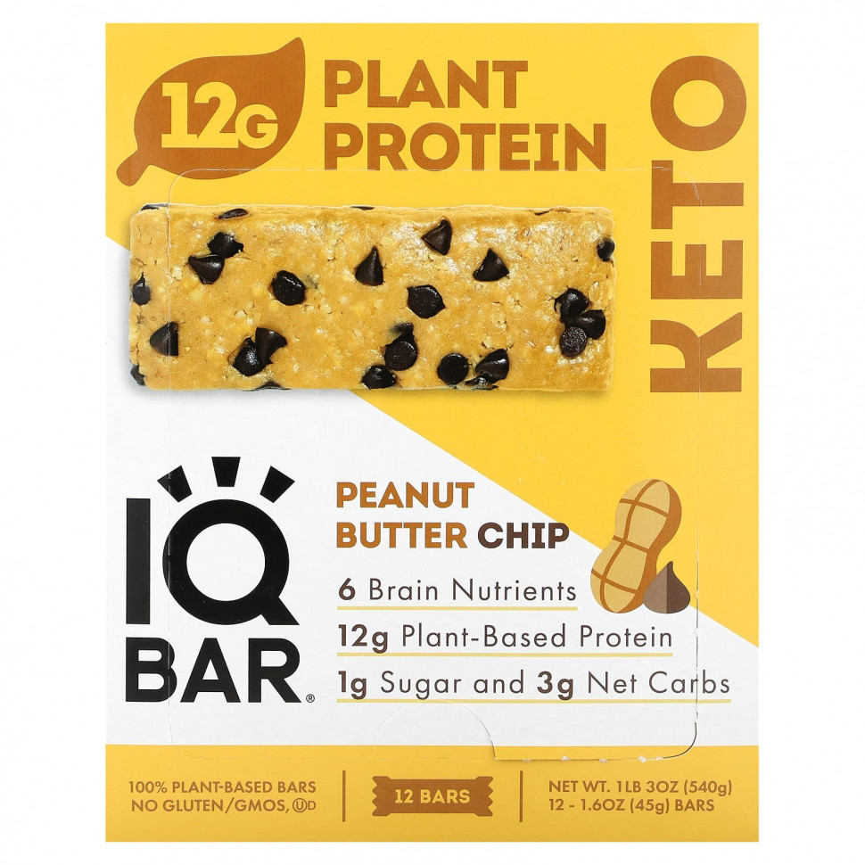 ���� ������ (Iherb) IQBAR, ���������� ������, 12 ���������� �� 45 � (1,6 �����), ������ �� 5350 ���