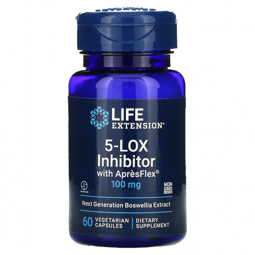 ���� ������ (Iherb) Life Extension, 5-LOX �������� � ApresFlex, 100 ��, 60 �������������� ������, ������ �� 2580 ���