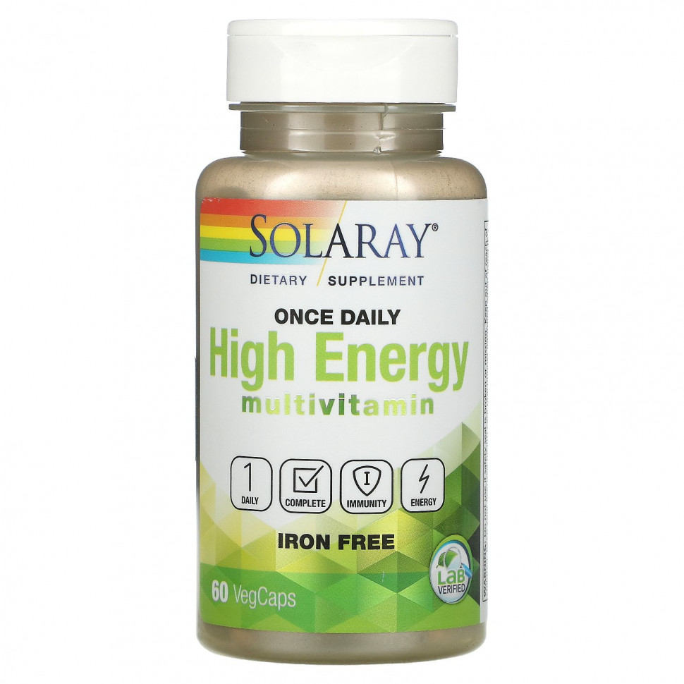   (Iherb) Solaray, Once Daily,  ,  , 60      -     , -, 