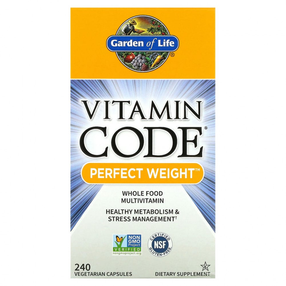 ���� ������ (Iherb) Garden of Life, Vitamin Code, Perfect Weight, 240 �������������� ������, ������ �� 12960 ���