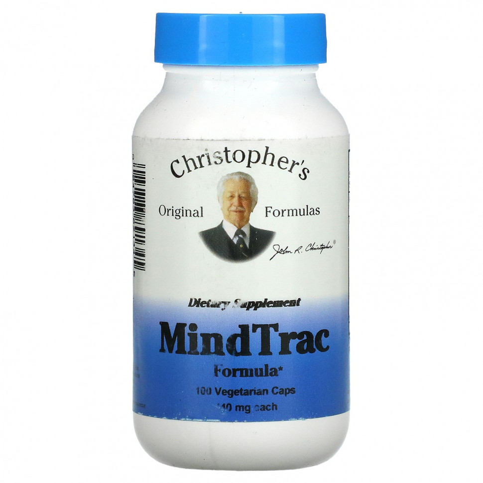 ���� ������ (Iherb) Christopher's Original Formulas, MindTrac Formula, 440 ��, 100 �������������� ������, ������ �� 3280 ���
