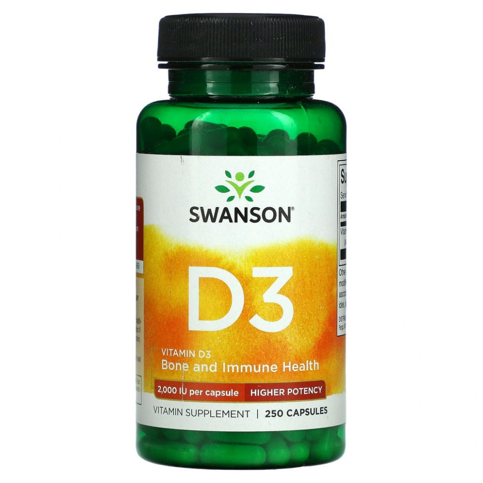   (Iherb) Swanson,  D3, 2000 , 250     -     , -, 