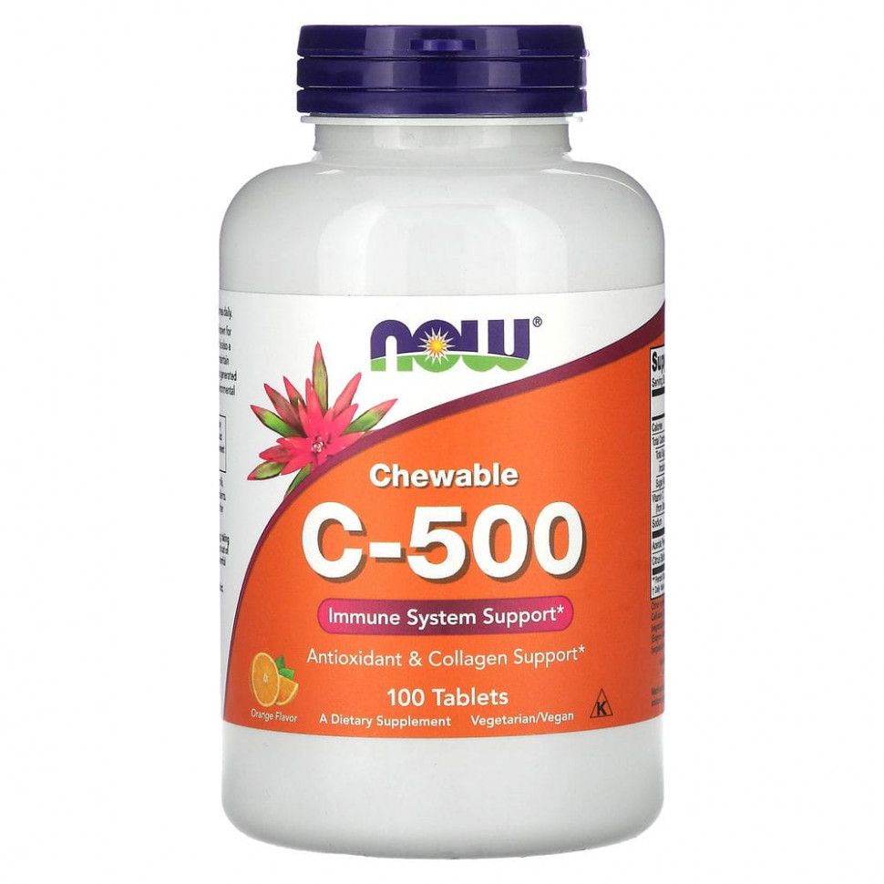 ���� ������ (Iherb) NOW Foods, ����������� ������� C-500, �� ������ ������������� ����, 100 ��������, ������ �� 1750 ���