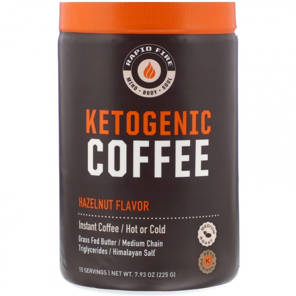   (Iherb) RAPIDFIRE, Ketogenic Coffee, , ,  , 225  (7,93 )    -     , -, 