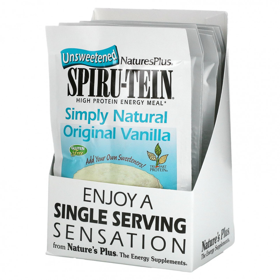 ���� ������ (Iherb) NaturesPlus, Spiru-Tein, �������������� ������� � ������� ����������� ��������, �� ������ ������, 8 ���������, �� 23 � (0,8 �����), ������ �� 3250 ���