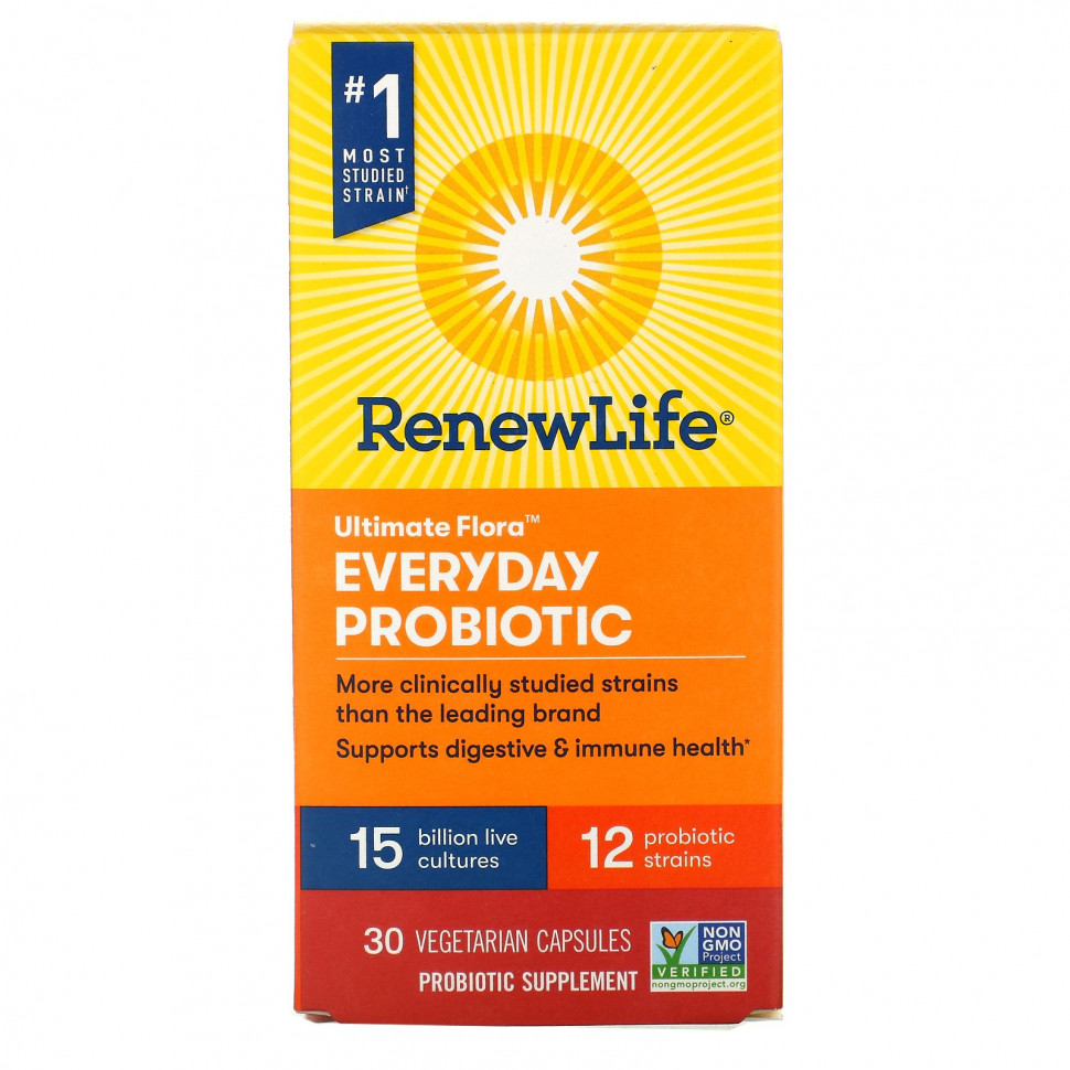 ���� ������ (Iherb) Renew Life, Ultimate Flora, ��������� ��� ����������� ����������, 15 ���������� ����� �������, 30 �������������� ������, ������ �� 4600 ���