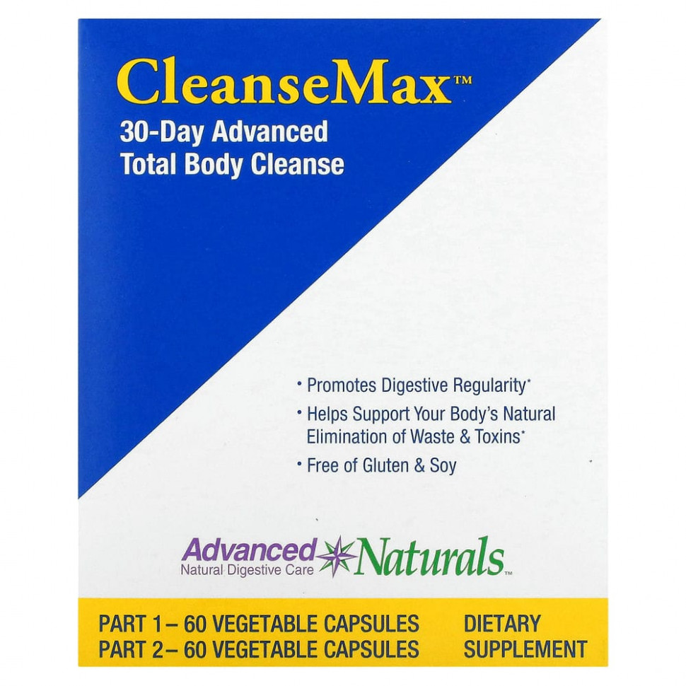   (Iherb) Advanced Naturals, CleanseMax,       30 , 2 , 60        -     , -, 