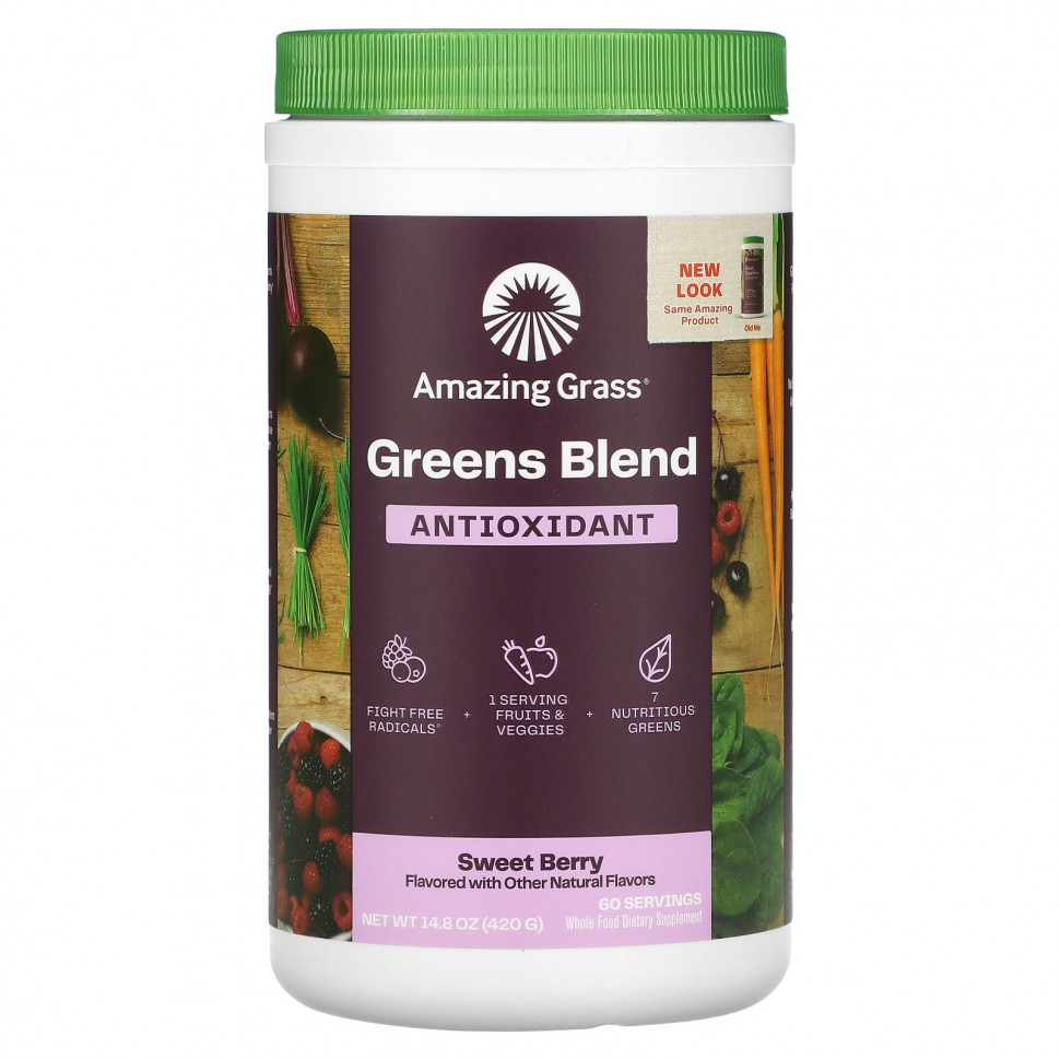���� ������ (Iherb) Amazing Grass, Green Superfood, �������������, ������� �����, 14,8 ���. (420 �), ������ �� 9900 ���