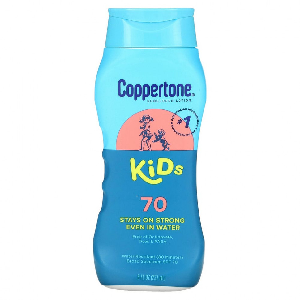 ���� ������ (Iherb) Coppertone, Kids, �������������� ������, SPF 70, 237 �� (8 ����. �����), ������ �� 2830 ���