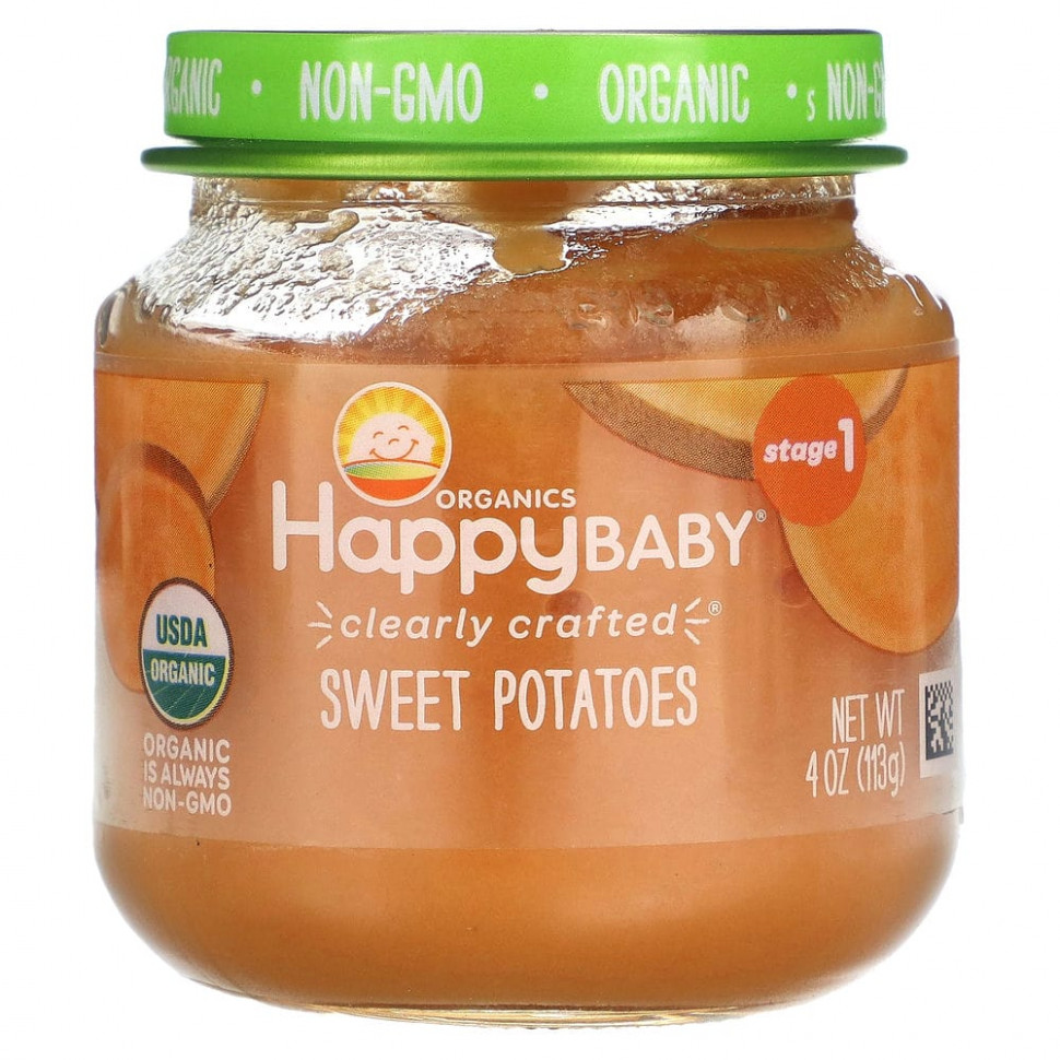   (Iherb) Happy Family Organics, Happy Baby, Stage 1, , 113  (4 )    -     , -, 