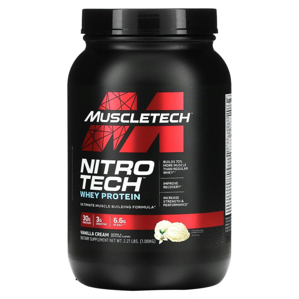 ���� ������ (Iherb) Muscletech, Nitro Tech, ������������ ������ + ����� ��� ����� ����� �������� �����, ��������� ����, 907 � (2 �����), ������ �� 7250 ���