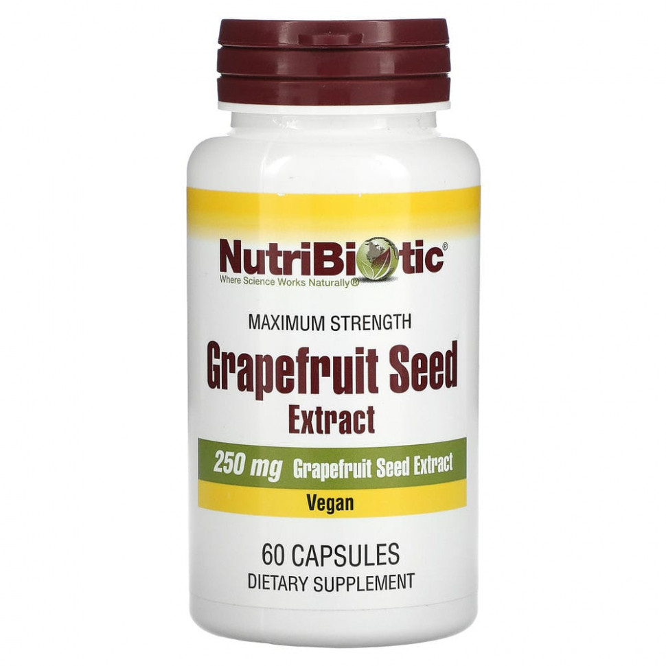 ���� ������ (Iherb) NutriBiotic, �������� ����� ����������, 250 ��, 60 ������, ������ �� 2060 ���
