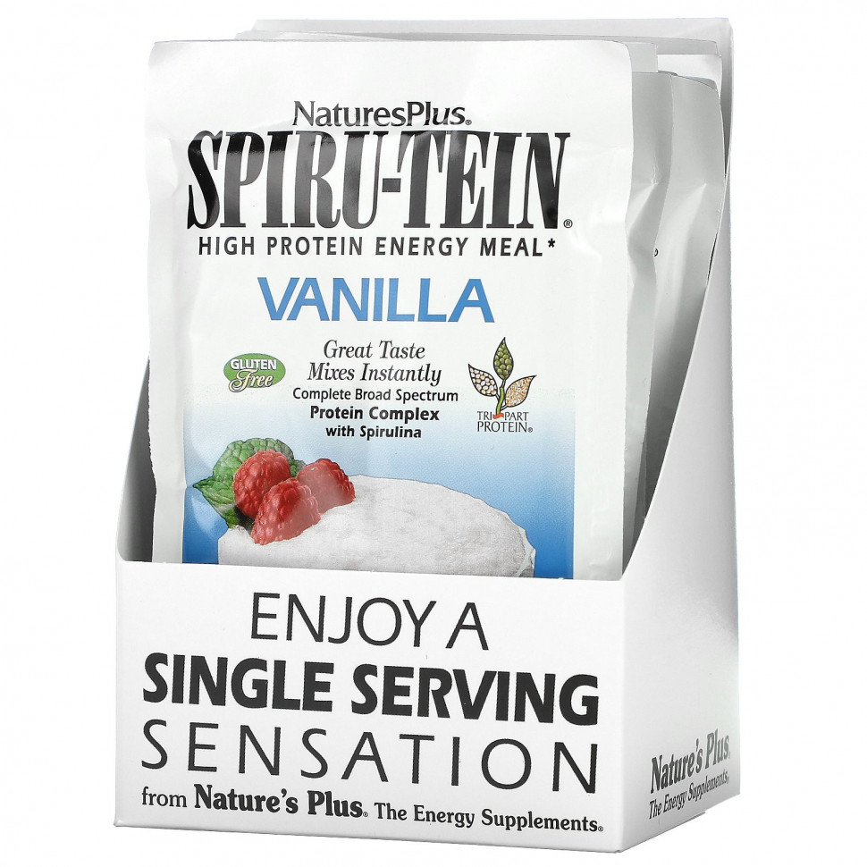 ���� ������ (Iherb) NaturesPlus, Spiru-Tein, �������������� ������� � ������� ����������� ��������, �� ������ ������, 8 ��������� �� 34 � (1,2 �����), ������ �� 3310 ���