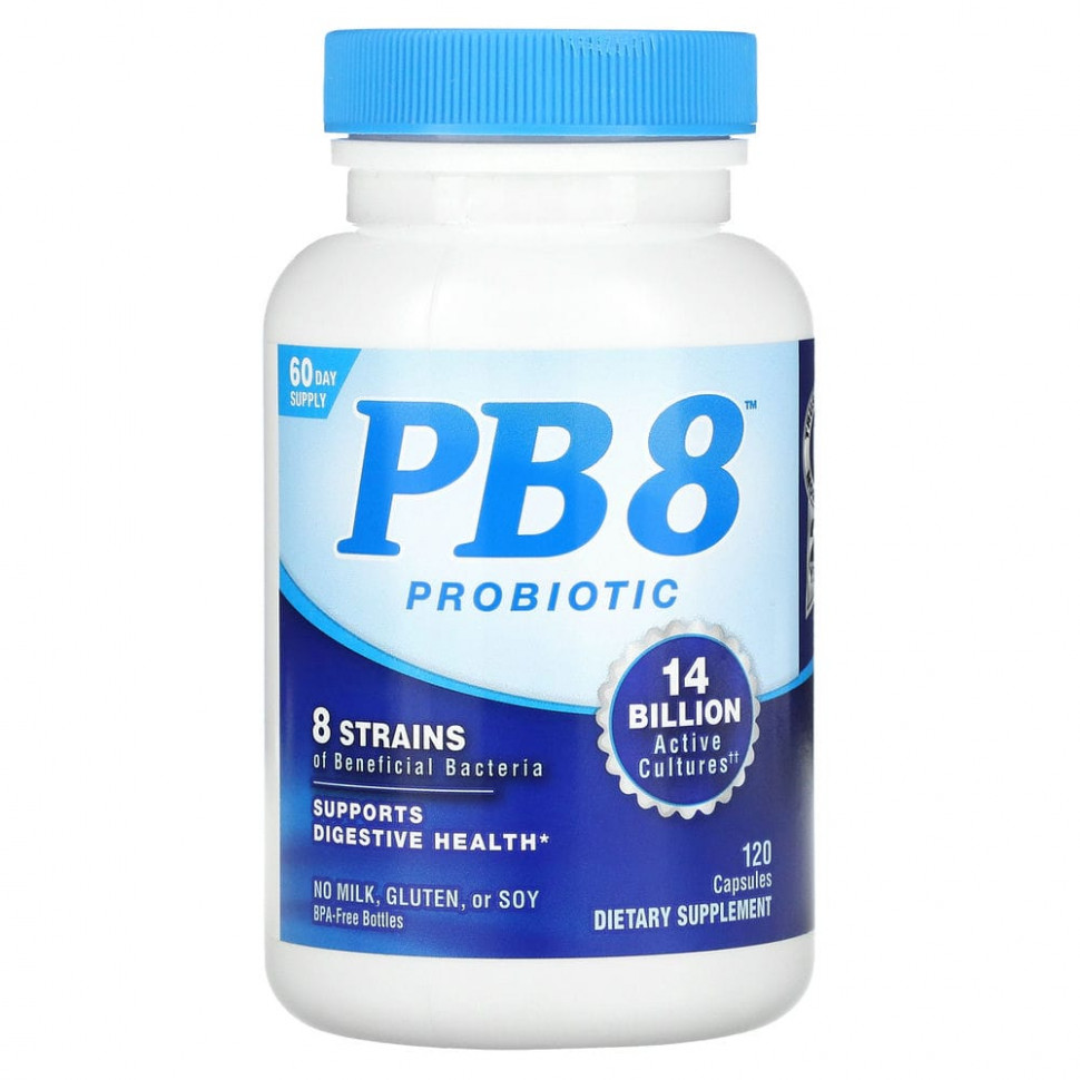 ���� ������ (Iherb) Nutrition Now, PB 8, ���������, 14 ����, 120 ������, ������ �� 4130 ���