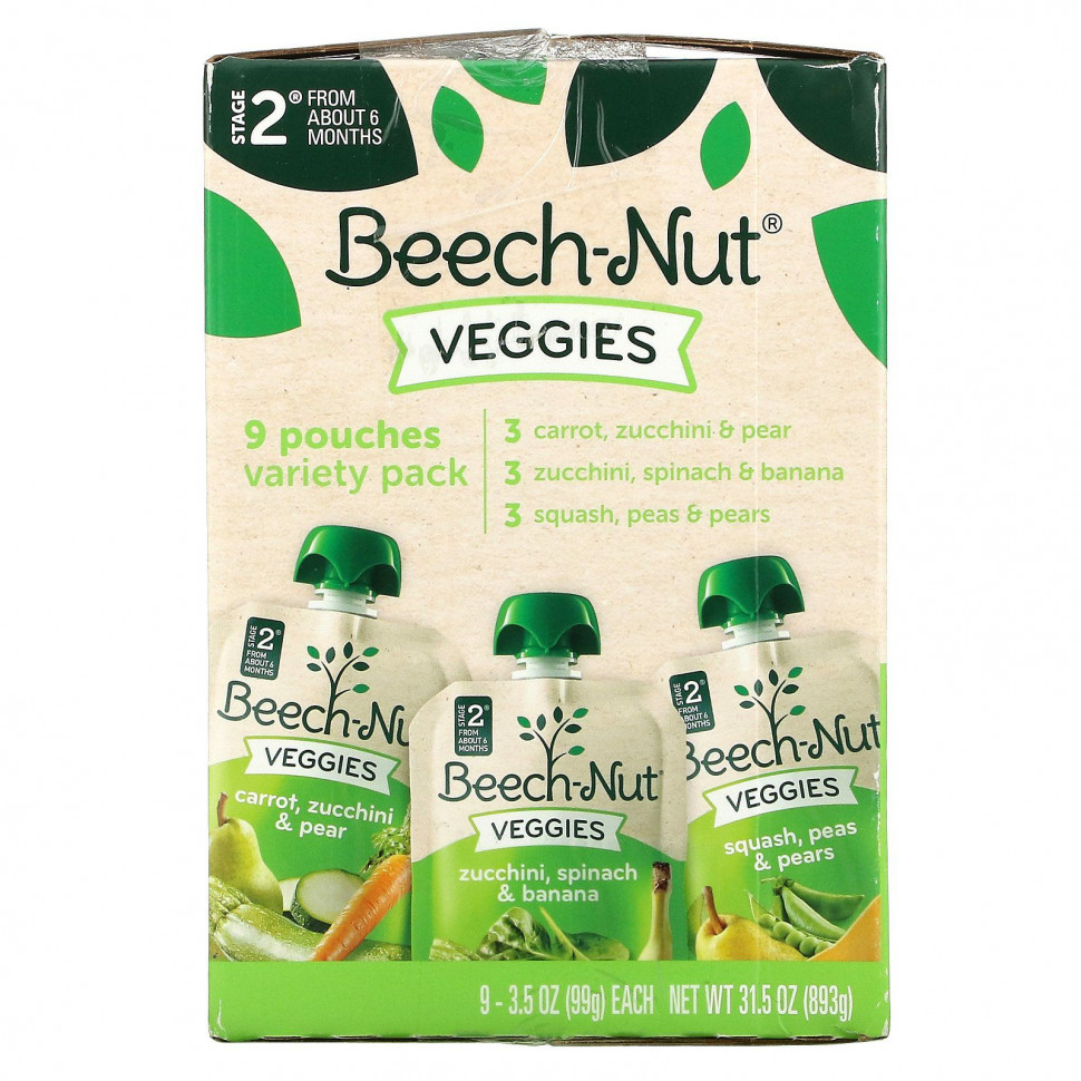   (Iherb) Beech-Nut, Veggies, Variety Pack,  2, 9 , 99  (3,5 )    -     , -, 