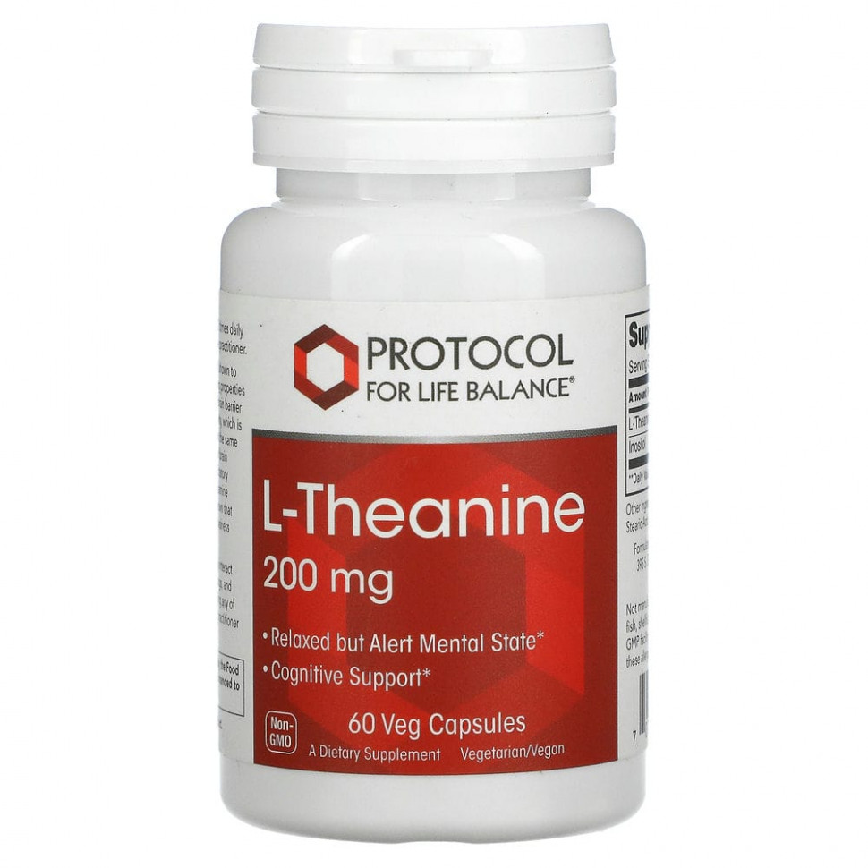   (Iherb) Protocol for Life Balance, L-, 200 , 60      -     , -, 