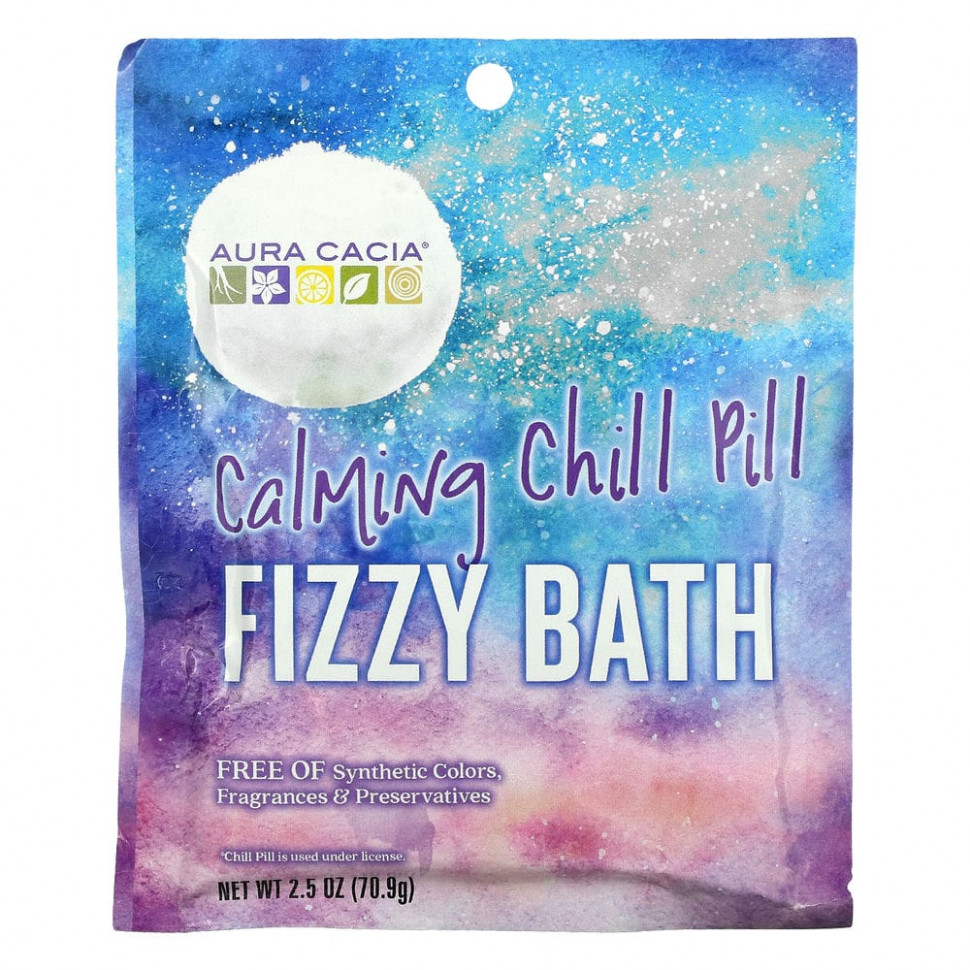 ���� ������ (Iherb) Aura Cacia, Fizzy Bath, ������������� � ����������� ��������, 70,9 � (2,5 �����), ������ �� 650 ���