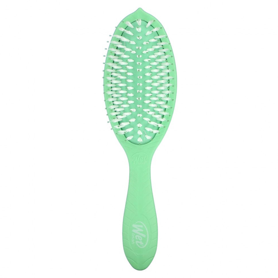 ���� ������ (Iherb) Wet Brush, Go Green �, ����� ��� ����� � ������ � ������ ������� ������, �������, 1 ��., ������ �� 2990 ���