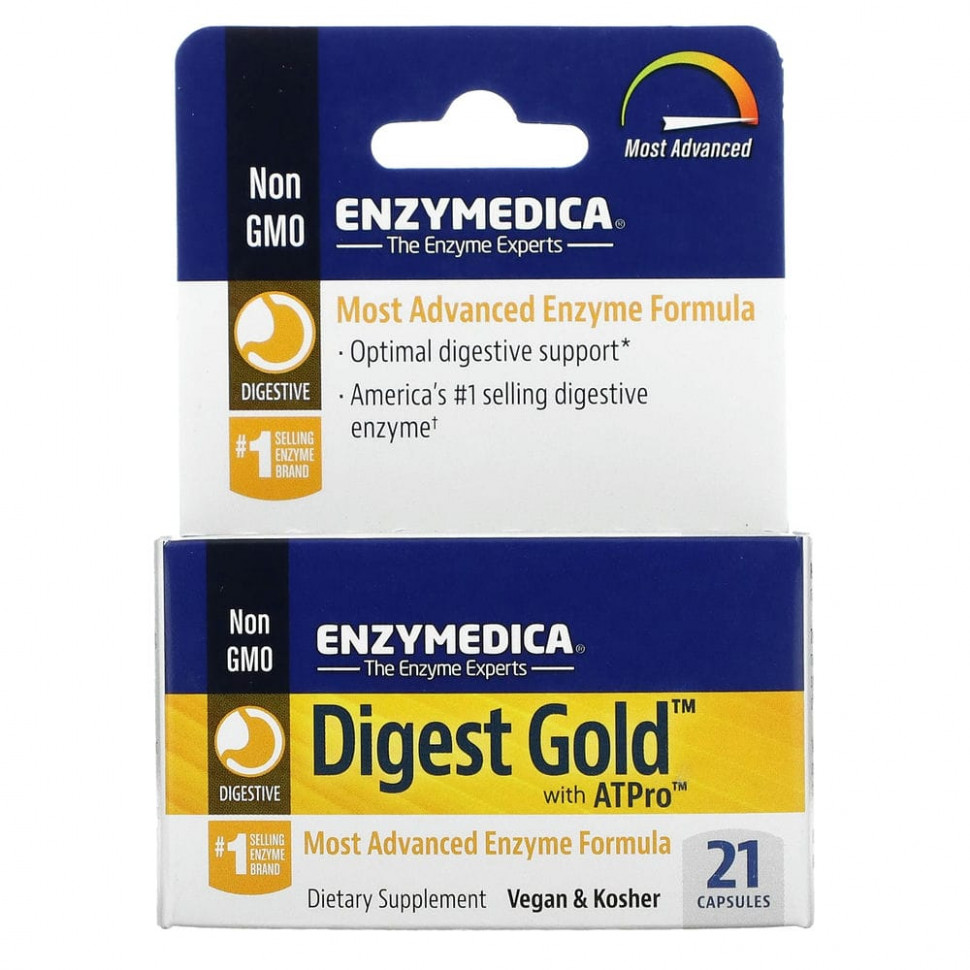���� ������ (Iherb) Enzymedica, Digest Gold � ATPro, ������� � ���������������� ����������, 21 �������, ������ �� 2660 ���