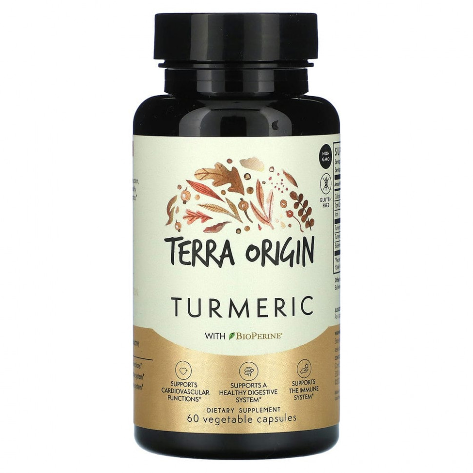 ���� ������ (Iherb) Terra Origin, ��������, �������� � ��������, 60 ������������ ������, ������ �� 1650 ���