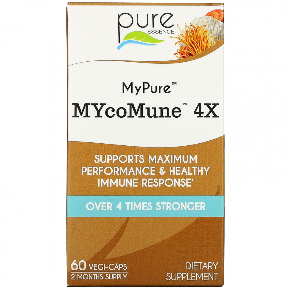   (Iherb) Pure Essence, MyPure, MYcoMune 4X, 60        -     , -, 