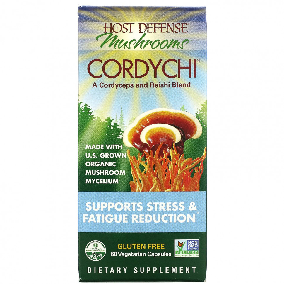 ���� ������ (Iherb) Fungi Perfecti, Host Defense Mushrooms, �������, ������������ �������� ������� � ���������, 60 �������������� ������, ������ �� 4610 ���
