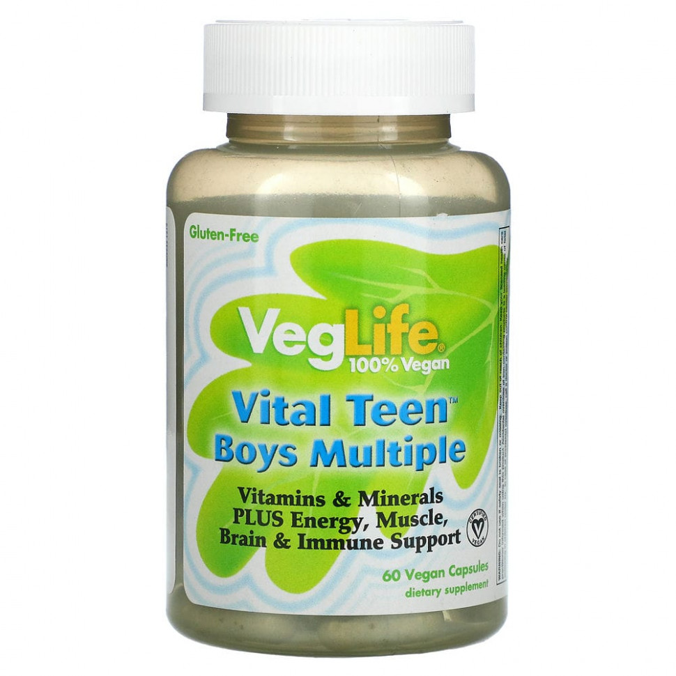 ���� ������ (Iherb) VegLife, Vital Teen, ���������� �������� ��� ���������, 60 ������������ ������, ������ �� 2160 ���
