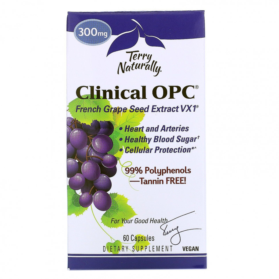   (Iherb) Terry Naturally, Clinical OPC, 300 , 60     -     , -, 