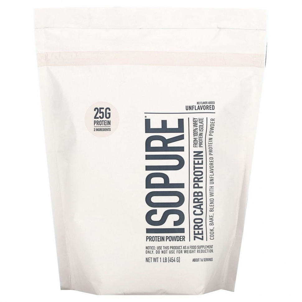 ���� ������ (Iherb) Isopure, Isopure, ����������� ������� � ������� ����������� ���������, ��� �������, 454 � (1 ����), ������ �� 6520 ���