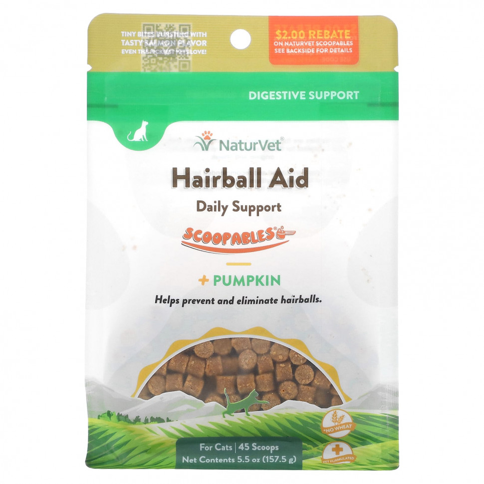   (Iherb) NaturVet, Scoopables,   Hairball Aid + ,  , , 45  , 157,5  (5,5 ),   2170 