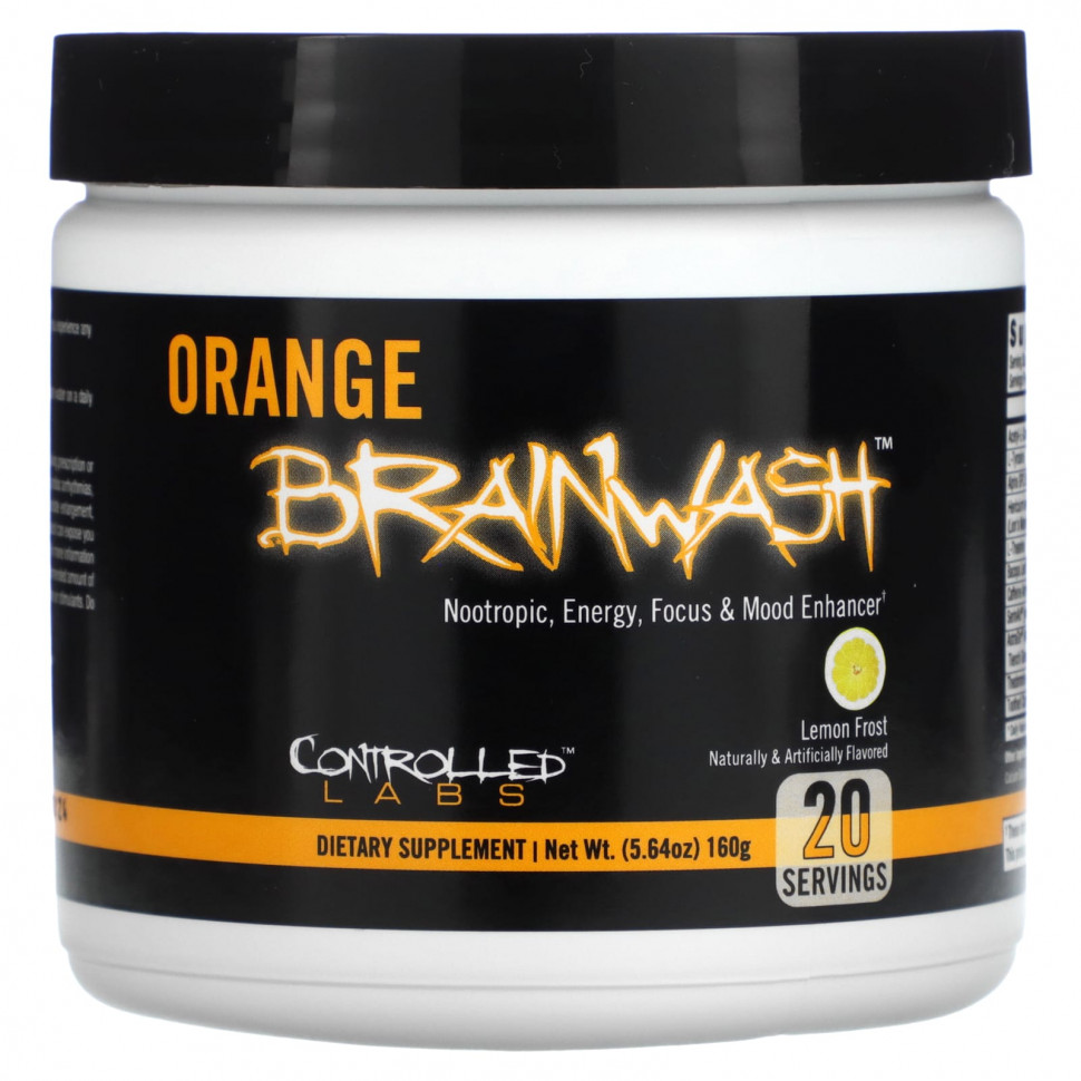 ���� ������ (Iherb) Controlled Labs, Orange Brainwash, �������� ���, 160 � (5,64 �����), ������ �� 7080 ���