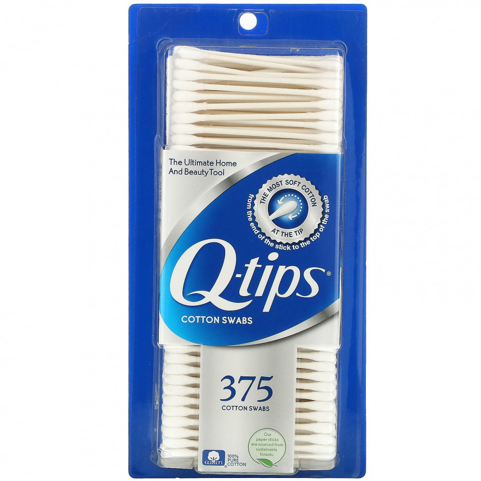 ���� ������ (Iherb) Q-tips, ������ �������, 375 ��������, ������ �� 1040 ���