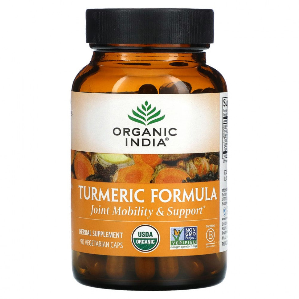   (Iherb) Organic India, Turmeric Formula, ,     , 90      -     , -, 