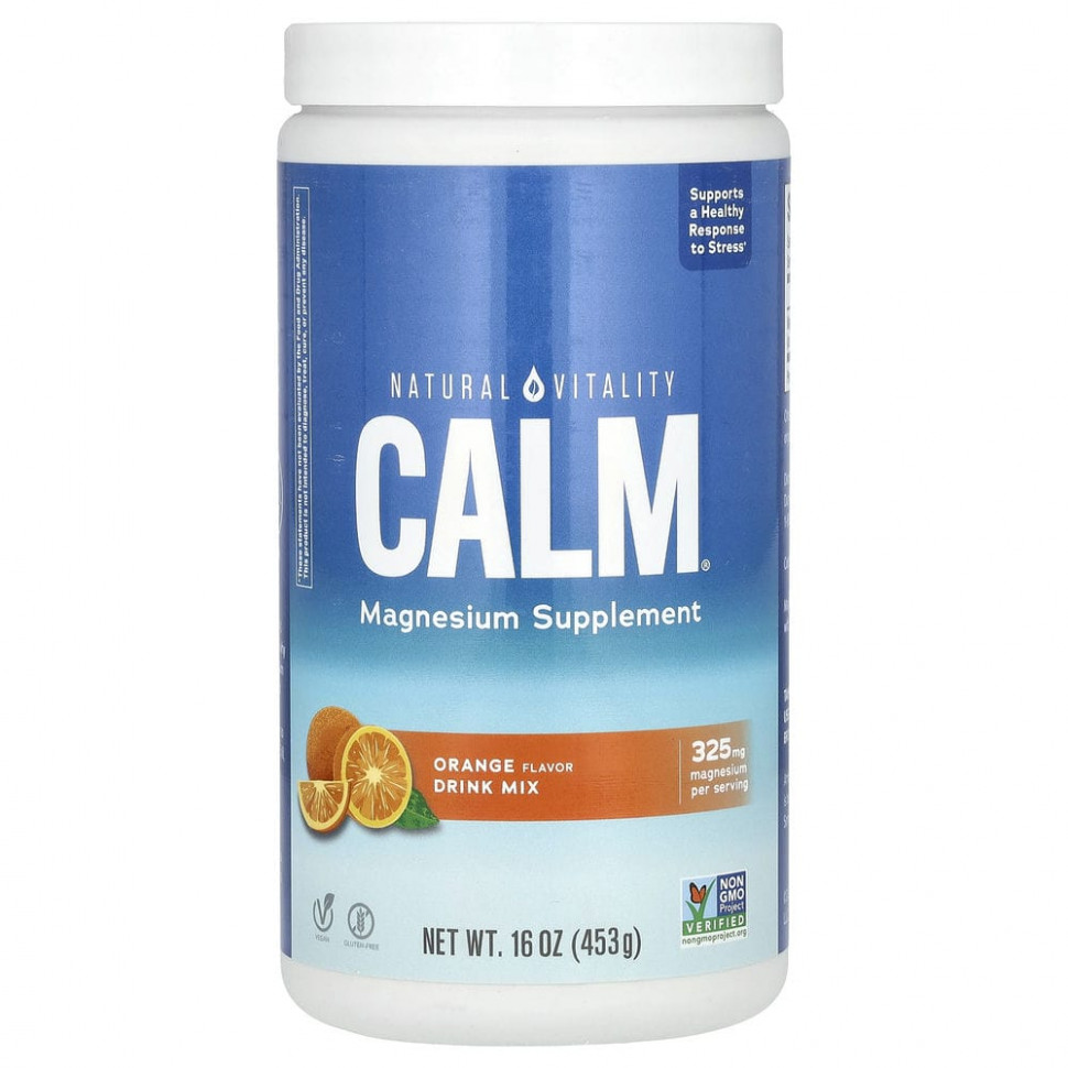 ���� ������ (Iherb) Natural Vitality, CALM, ����� ��� ������������� ����������-�������, ��������, 453 � (16 �����), ������ �� 5980 ���