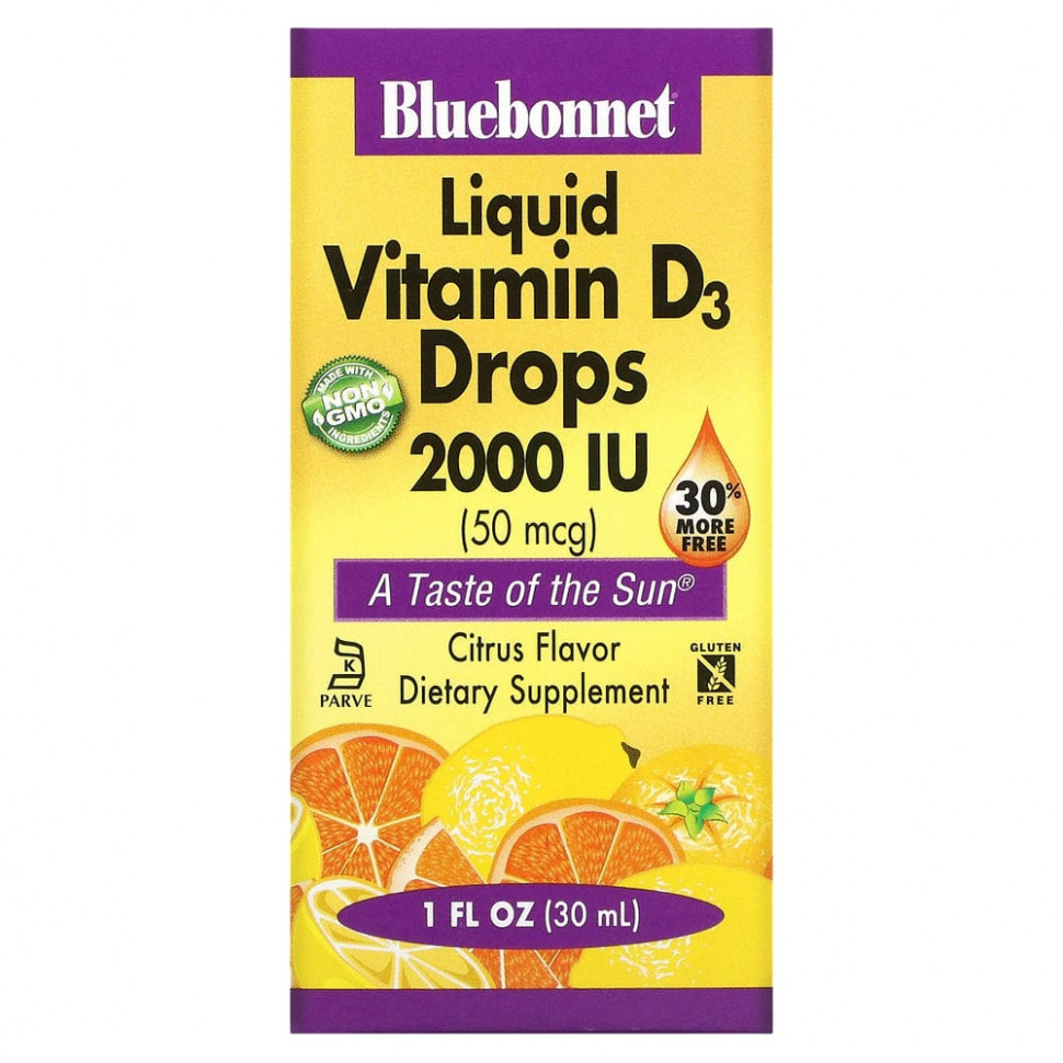   (Iherb) Bluebonnet Nutrition,   D3      , 2000 , 30  (1  )    -     , -, 