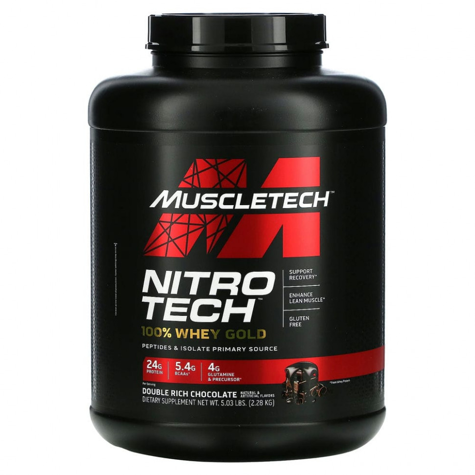 ���� ������ (Iherb) Muscletech, Nitro Tech, 100% Whey Gold, ������������ ������� � �������, ������� �������, 2,51 �� (5,54 �����), ������ �� 15600 ���