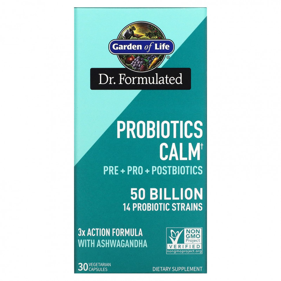   (Iherb) Garden of Life, Probiotics Calm, 50 , 30      -     , -, 