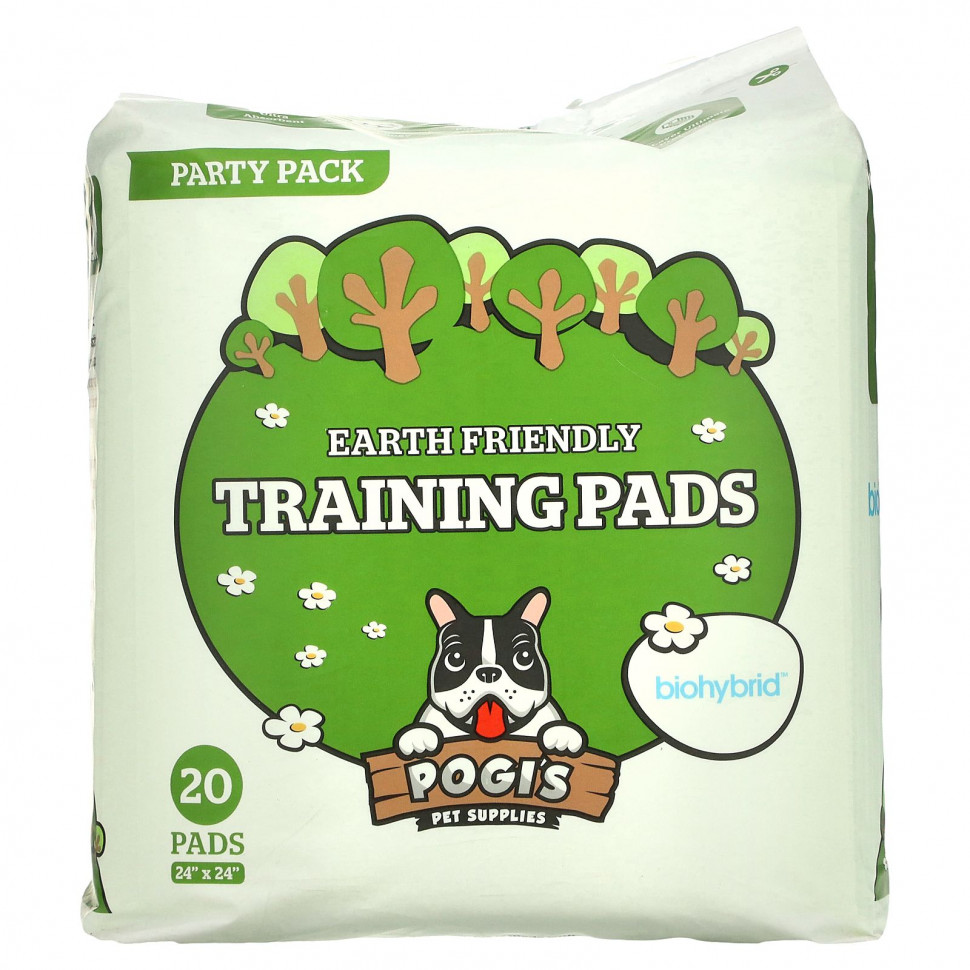 ���� ������ (Iherb) Pogi's Pet Supplies, Earth Friendly Training Pads, 20 ��., ������ �� 3370 ���