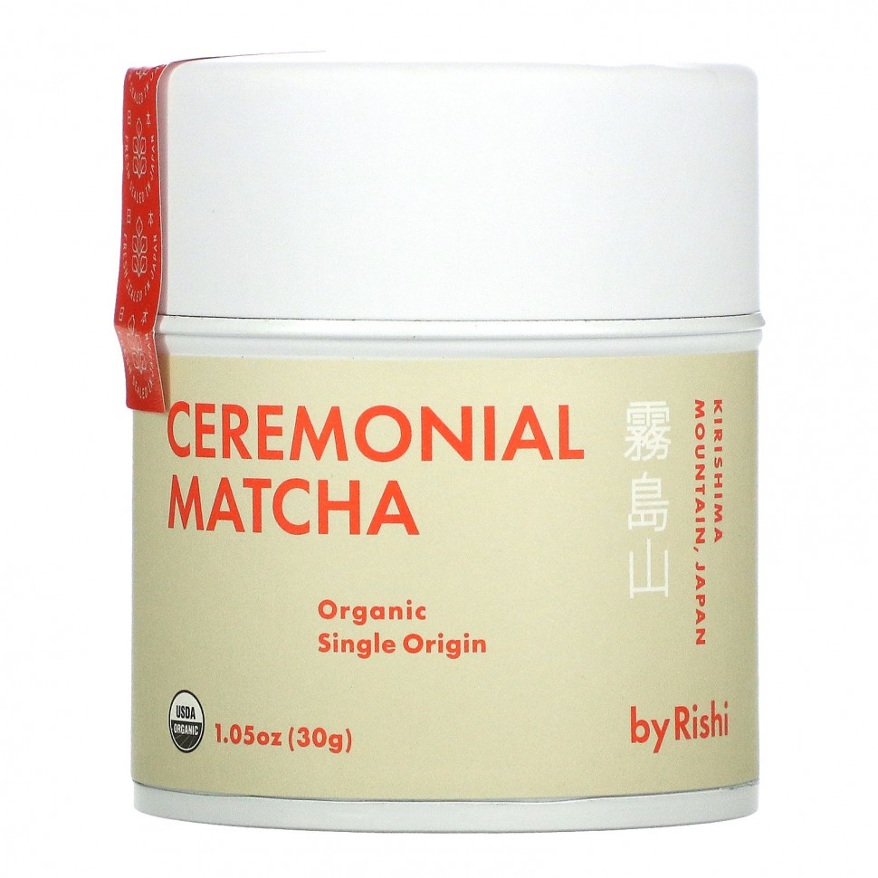   (Iherb) Rishi Tea, Ceremonial Matcha, 1.05 oz (30g)    -     , -, 